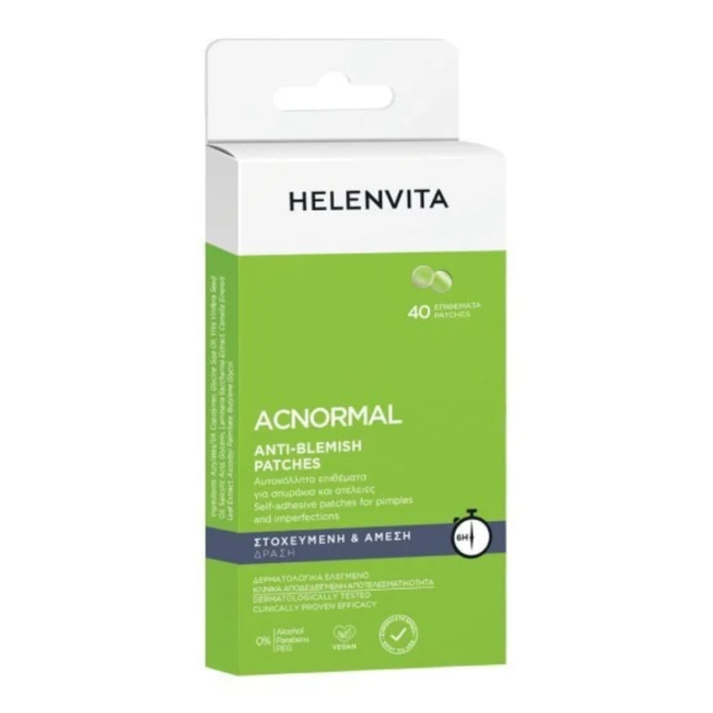 HELENVITA - ACNormal Anti-Blemish Patches - Αυτοκόλλητα Επιθέματα Προσώπου για τις Ατέλειες 40 τεμάχια
