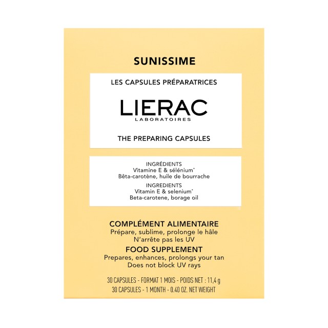 LIERAC - Sunissime The Preparing Capsules, Κάψουλες Προετοιμασίας 30caps