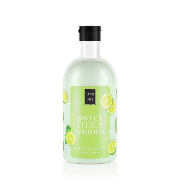 LAVISH CARE - Bath & Shower Gel Sweet Citrus Garden Αφρόλουτρο Με Αρωμα Κίτρο 500ml