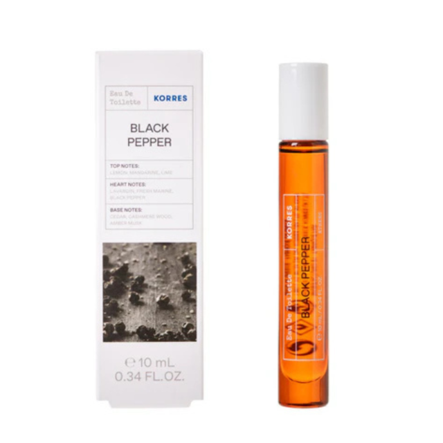KORRES - Black Pepper Eau De Toilette Roll On 10ml