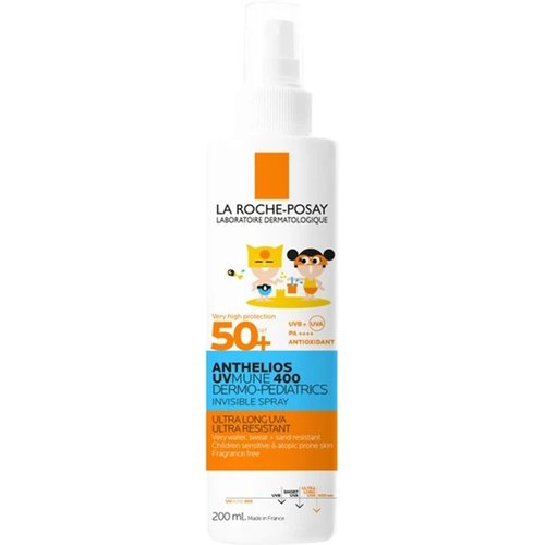 LA ROCHE POSAY - Anthelios UVMune 400 Dermo-Pediatrics Spray SPF50+ Παιδικό Αντηλιακό Σπρέι για Ευαίσθητο Δέρμα 200ml
