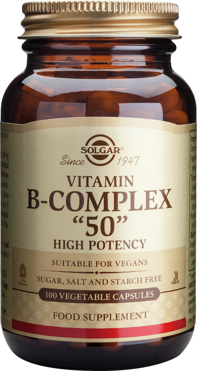 SOLGAR - Formula B-Complex 50 Συμπλήρωμα Διατροφής 100 Φυτικές Κάψουλες