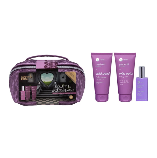 PANTHENOL EXTRA - Promo Wild Petal EDT Γυναικείο Άρωμα 50ml & 3in1 Cleanser Καθαριστικό Προσώπου, Μαλλιών & Σώματος 100ml & Body Milk Ενυδατικό Γαλάκτωμα Σώματος 100ml