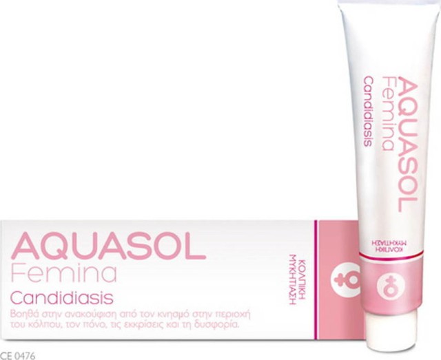 AQUASOL - Femina Candidiasis Cream Gel για Κολπική Μυκητίαση 30ml