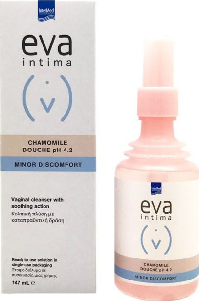 INTERMED - EVA Intima Chamomile Douche PH4,2 Minor Discomfort Κολπική Πλύση Με Καταπραϋντική Δράση 147ml