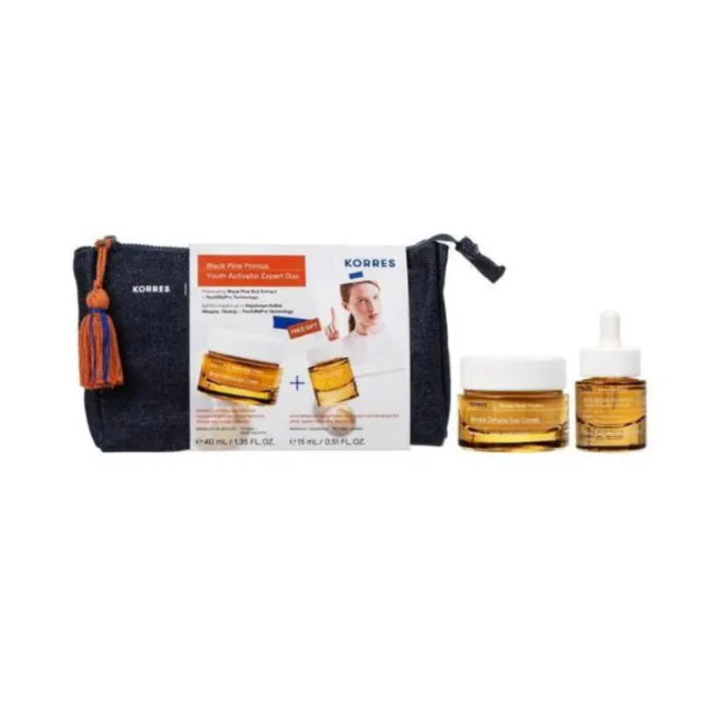 KORRES - Promo Black Pine Primus Youth Activator Expert Duo - Κρέμα Νεότητας Ημέρας 40ml & Δώρο Black Pine Primus Youth Activator Booster Serum Ορός Ενεργοποίησης Νεότητας 15ml