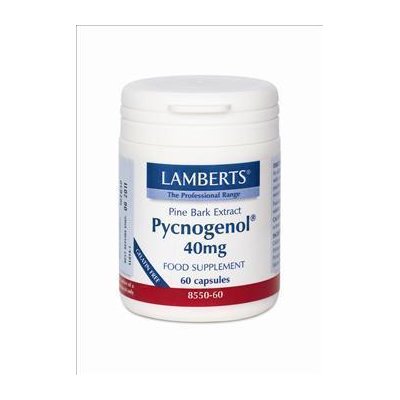 LAMBERTS - Pycnogenol 40mg - Συμπλήρωμα Διατροφής με Πυκνογενόλη 60caps