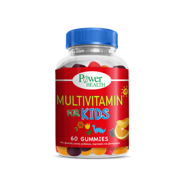 POWER HEALTH - Multvitamin for Kids Gummies - Πολυβιταμίνη με Γεύση Ροδάκινο, Πορτοκάλι & Βατόμουρο 60 ζελεδάκια