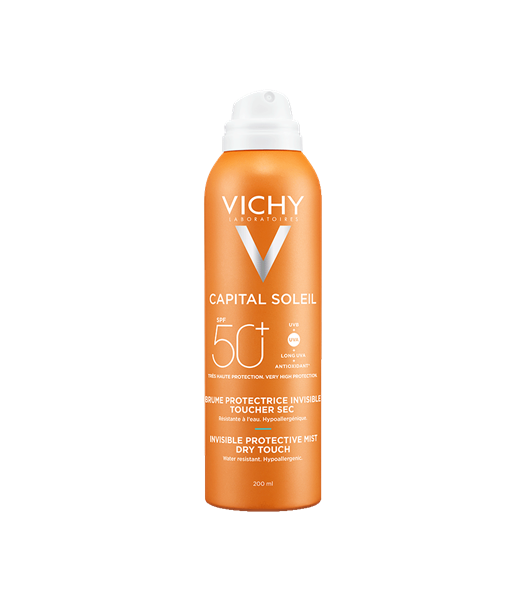 VICHY - Capital Soleil Αόρατο Αντηλιακό Ενυδατικό Mist SPF50+ Για Πρόσωπο & Σώμα 200 ml