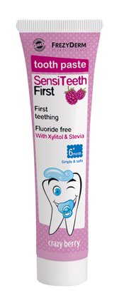 FREZYDERM - Sensiteeth First Toothpaste Οδοντόκρεμα Χωρίς Φθόριο από 6m+ 40ml
