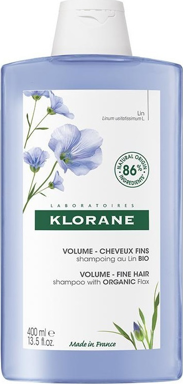 KLORANE - Shampoo Linum Σαμπουάν για Όγκο με Ίνες Λιναριού 400ml