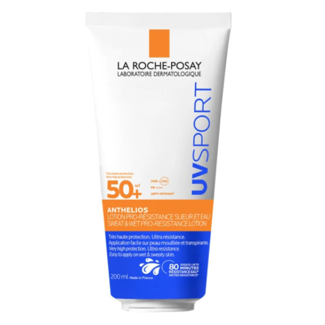 LA ROCHE POSAY - Anthelios UVSPORT Sweat & Wet Pro-Resistance Lotion SPF50+ - Αντηλιακή Λοσιόν για Έντονη Άθληση 200ml