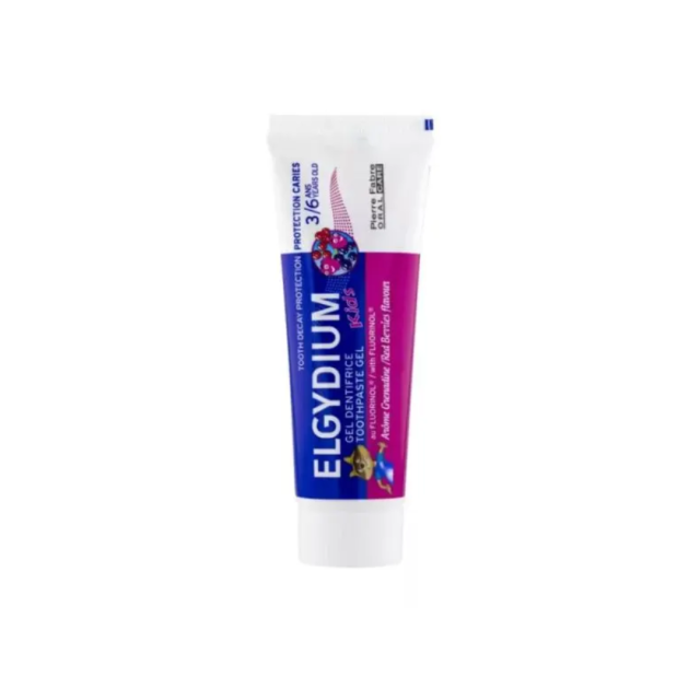 ELGYDIUM - Kids Red Berries 1000PPM - Παιδική Οδοντόκρεμα 3-6 ετών Με Γεύση Κόκκινα Φρούτα 50ml