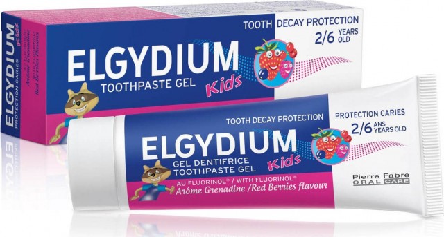 ELGYDIUM - Kids Red Berries 1000PPM Παιδική Οδοντόκρεμα 2-6 ετών Με Γεύση Κόκκινα Φρούτα 50ml