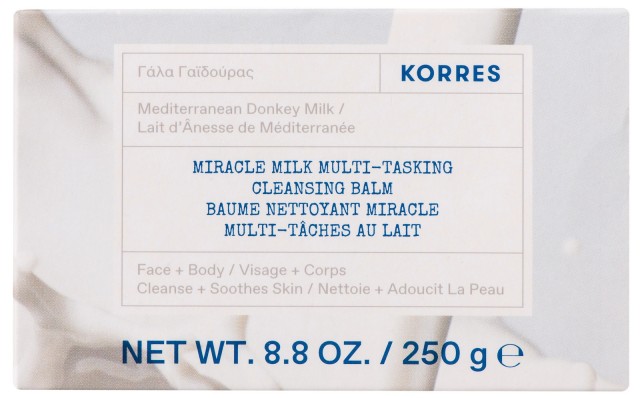 KORRES - Miracle Milk Multi-Tasking Απαλό Σαπούνι Καθαρισμού με Γάλα Γαϊδούρας, 250g