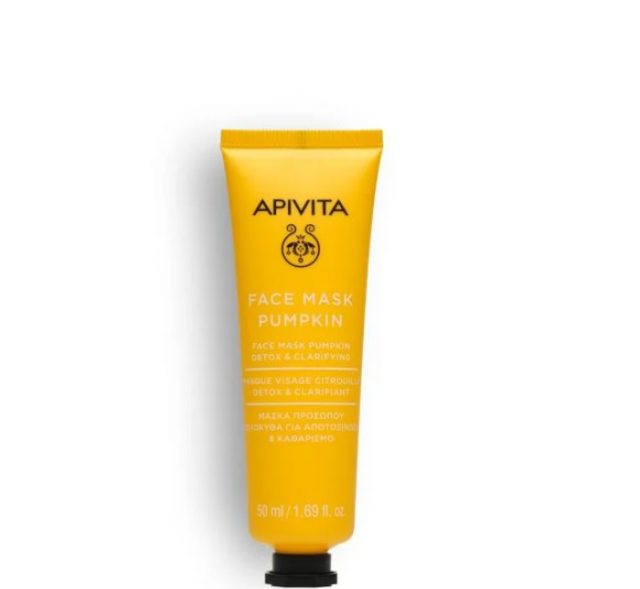 APIVITA - Face Mask Pumpkin Μάσκα Προσώπου Κολοκύθα Για Αποτοξίνωση & Καθαρισμό 50ml