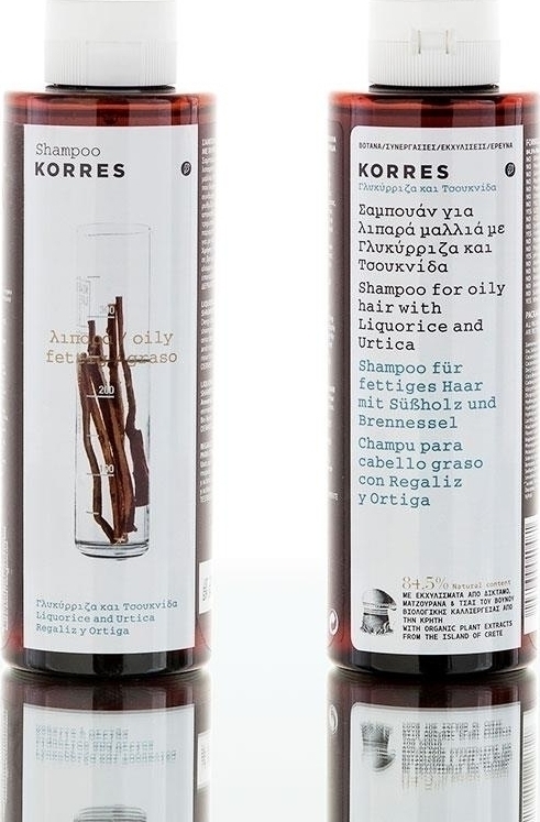 KORRES - Promo Σαμπουάν Για Λιπαρά Μαλλιά Με Γλυκύρριζα & Τσουκνίδα 2x250ml