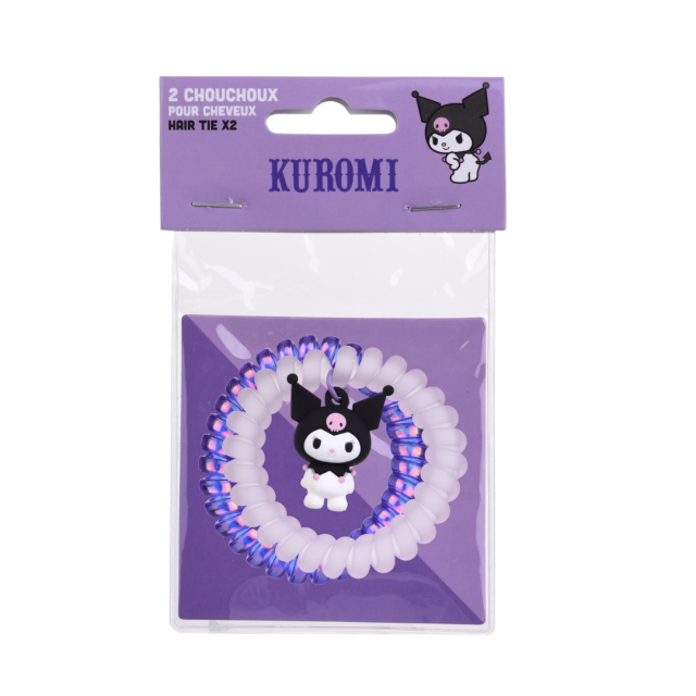 TAKE CARE - Kuromi Spiral Λαστιχάκι Μαλλιών Μωβ 2τμχ