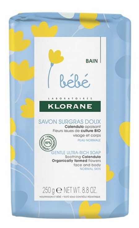 KLORANE -  Bebe Savon Surgras Doux Σαπούνι Για Βρέφη & Μεγαλύτερα Μωρά - 250gr