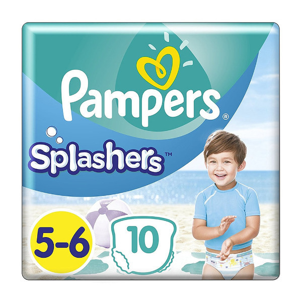PAMPERS - Splashers Πάνες Βρακάκι Μέγεθος 5-6  (14+kg) 10 Πάνες
