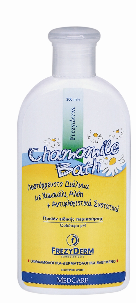 FREZYDERM -  Baby Chamomile Bath Διάλυμα Καθαρισμού για Ευαίσθητη Επιδερμίδα 200ml
