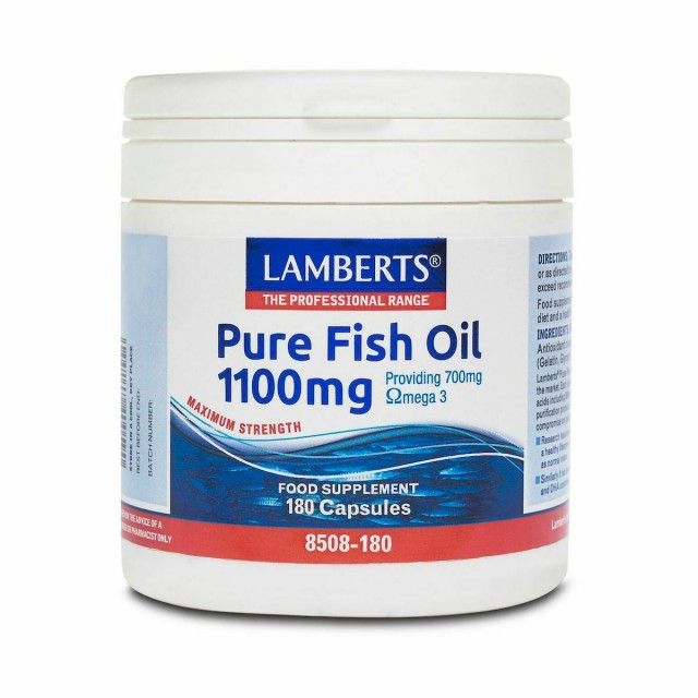 LAMBERTS - Maximum Strength Pure Fish Oil Ιχθυέλαιο 1100mg 180Caps