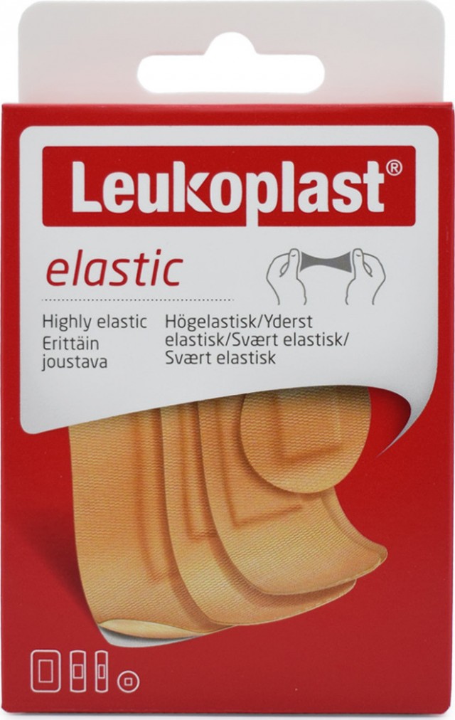 LEUKOPLAST - Elastic Ελαστικά Επιθέματα για Μικροτραυματισμούς σε 4 μεγέθη 40 τεμάχια