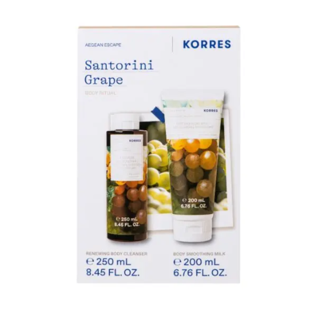 KORRES - Aegean Escape Santorini Grape Αμπέλι Σαντορίνης Αφρόλουτρο 250 ml & Ενυδατικό Γαλάκτωμα Σώματος 200 ml