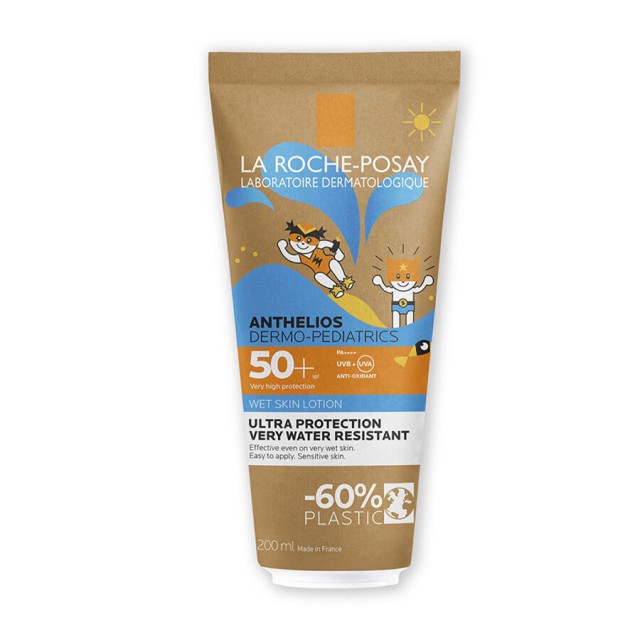 LA ROCHE POSAY - Anthelios Dermo-Pediatrics Wet Skin Lotion SPF50+ Παιδικό Αντηλιακό Γαλάκτωμα 200ml