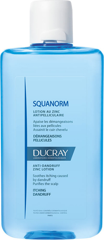 DUCRAY - Squanorm Zinc Anti-Dandruff Lotion Αντιπυτιριδική λοσιόν με Ψευδάργυρο 200ml