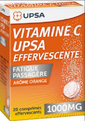 UPSAVIT - Vitamin C 1000mg Συμπλήρωμα Διατροφής Για Την Ενίσχυση και Προστασία Του Οργανισμού Με Γεύση Πορτοκάλι - 20 Αναβράζοντα Δισκία