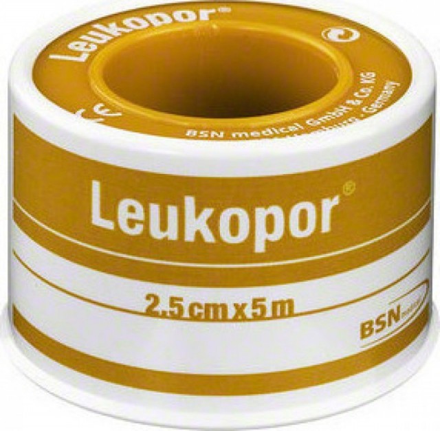 LEUKOPOR - Αυτοκόλλητη Υποαλλεργική Επιδεσμική Ταινία 2,5cm x 5m