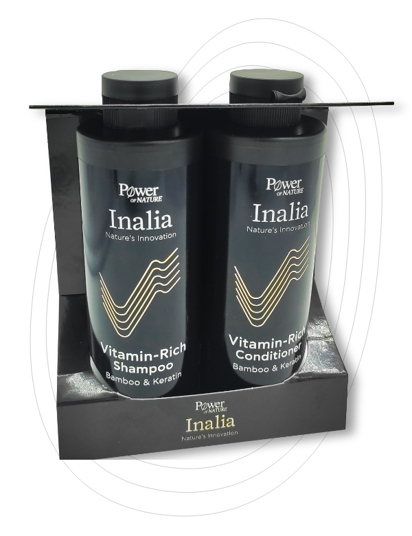 POWER HEALTH - Promo Inalia Vitamin-Rich Shampoo & Conditioner Bamboo & Keratin, 2x250ml