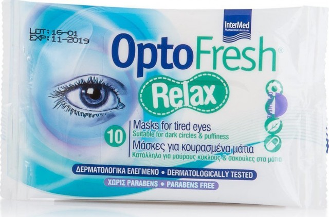 INTERMED - OptoFresh Relax Μάσκες για Κουρασμένα Μάτια 10τμχ