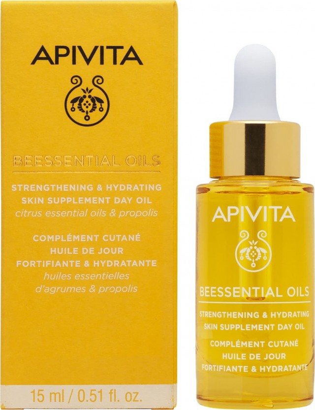 APIVITA - Beessential Day Oil Έλαιο Προσώπου Ημέρας Συμπλήρωμα Ενδυνάμωσης και Ενυδάτωσης 15ml