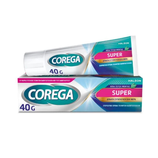 COREGA- Super Στερεωτική Κρέμα για Τεχνητή Οδοντοστοιχία 40gr