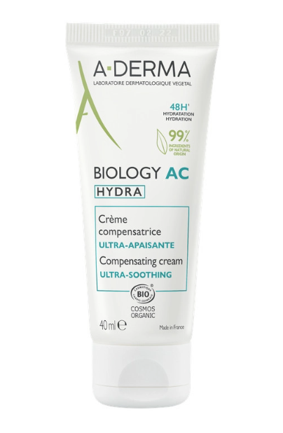 A-DERMA - Biology AC Hydra 48ωρη Κρέμα Προσώπου για Ατέλειες & Ακμή 40ml