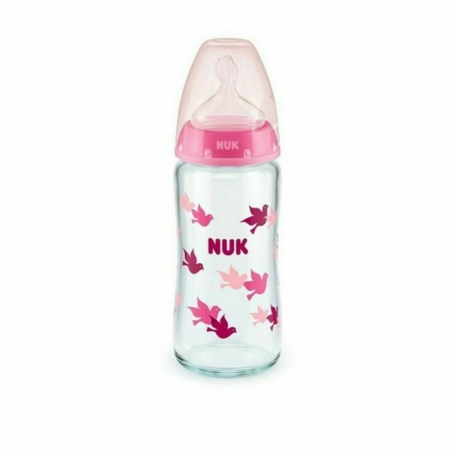 NUK - Γυάλινο Μπιμπερό First Choice Plus για 0-6 μηνών 240ml