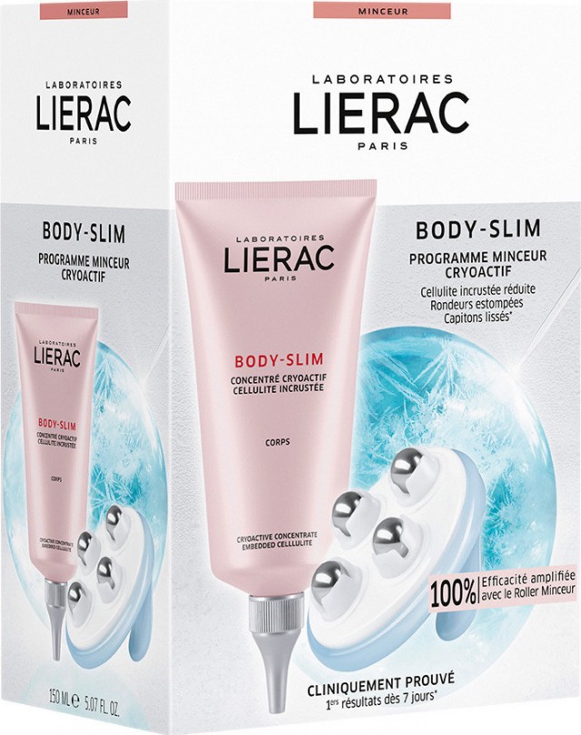 LIERAC - Promo Body Slim Cryoactive Slimming Program Κρυοενεργό Πρόγραμμα Αδυνατίσματος Σώματος 150ml - ΔΩΡΟ Slimming Roller