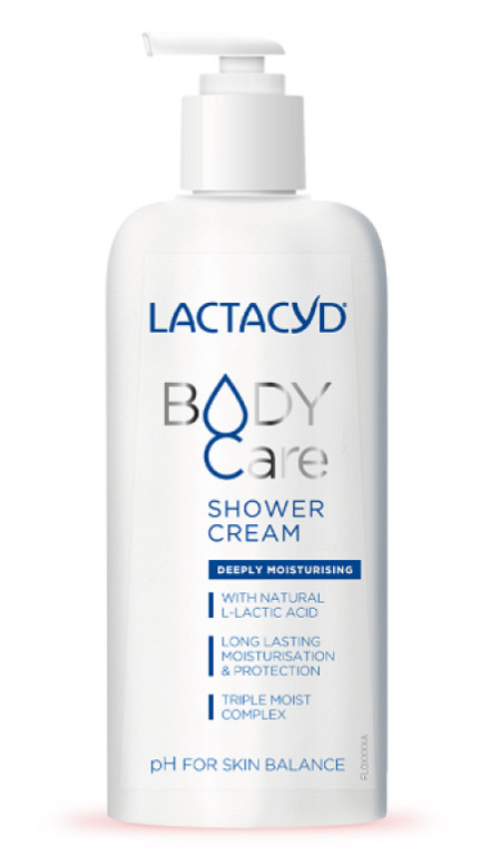LACTACYD - Body Care Deeply Moisturising Shower Cream, Κρεμώδες Ενυδατικό Αφρόλουτρο 300ml