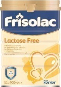 FRISOLAC - Lactose Free Γάλα Ειδικής Διατροφής Ελεύθερο Λακτόζης, από τη Γέννηση, 400 gr