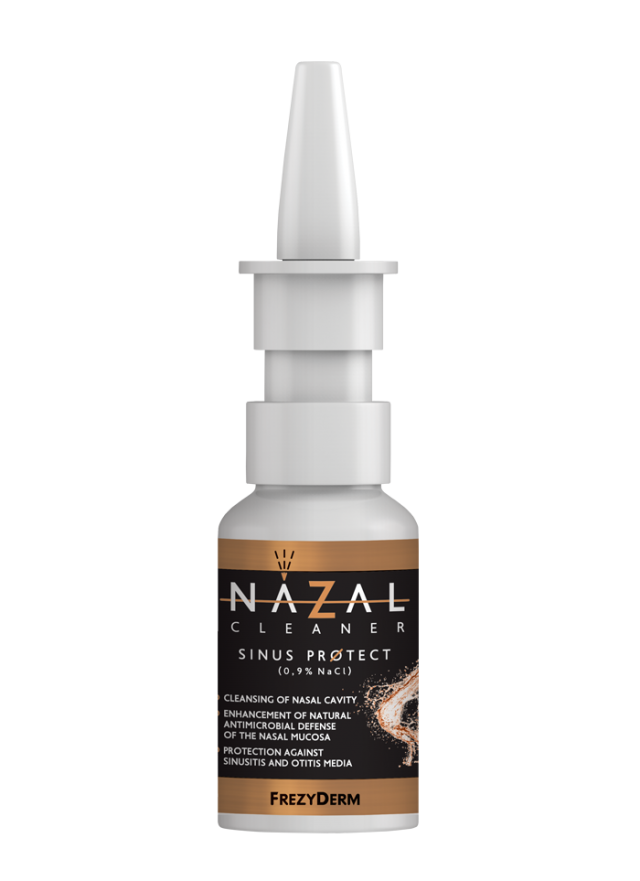 FREZYDERM - Nazal Cleaner Sinus Protect (0,9% Nacl) Υπέρτονο Αλατούχο Διάλυμα Για Παιδιά Από 3 Ετών+ 30ml