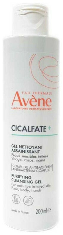 AVENE - Gel Καθαρισμού Cicalfate Purifying για Ευαίσθητες Επιδερμίδες 200m