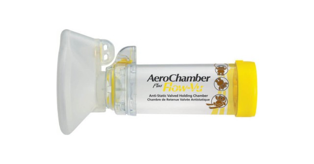 AEROCHAMBER - Plus Flow-Vu Child Medium Αεροθάλαμος Εισπνοών για Παιδιά 1-5ετών 1τμχ