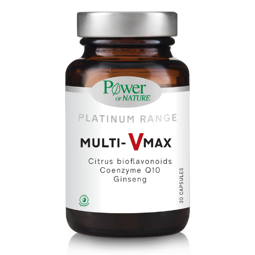 POWER HEALTH - Platinum Range Multi - V Max Ενισχυμένη Πολυβιταμίνη για Παραγωγή Ενέργειας 30caps