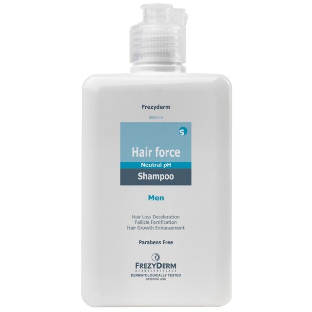 FREZYDERM - Hair Force Men Shampoo Σαμπουάν κατά της Τριχόπτωσης Για Άνδρες 200ml