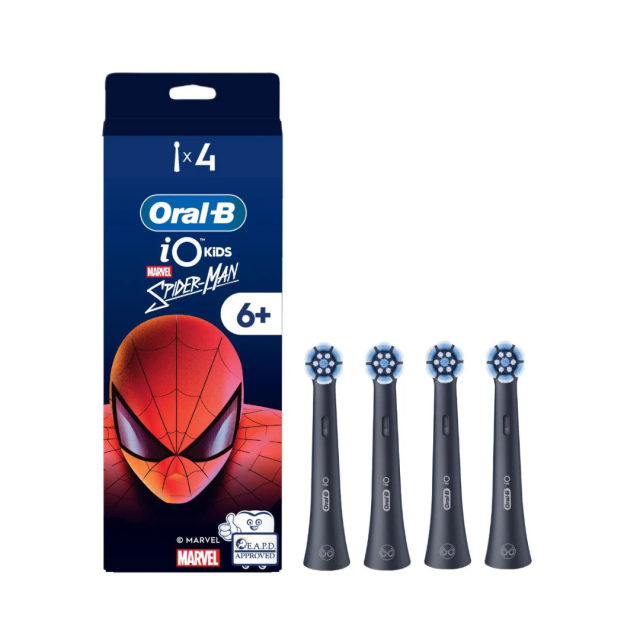 ORAL-B - iO Kids 6+ Spiderman Ανταλλακτικές Κεφαλές Ηλεκτρικής Οδοντόβουρτσας 4τμχ