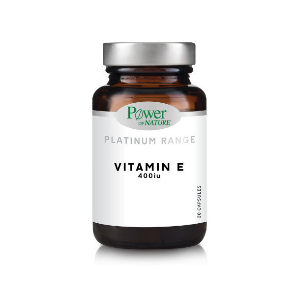 POWER HEALTH - Platinum Range Vitamin E 400iu Συμπλήρωμα Για Την Αναπαραγωγή - Δέρμα 30 Κάψουλες