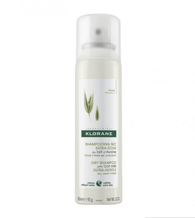KLORANE - Dry Shampoo Spray Sec Avoine Ξηρό Σαμπουάν Με Γαλάκτωμα Βρώμης Για Κάθε Τύπο Μαλλιών - 150ml
