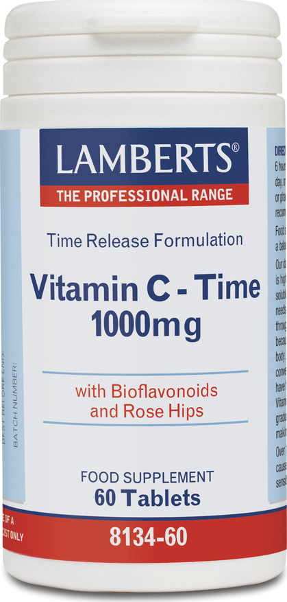 LAMBERTS -  Vitamin C 1000mg Time Release Βιταμίνη C Βραδείας Απελευθέρωσης 60tabs